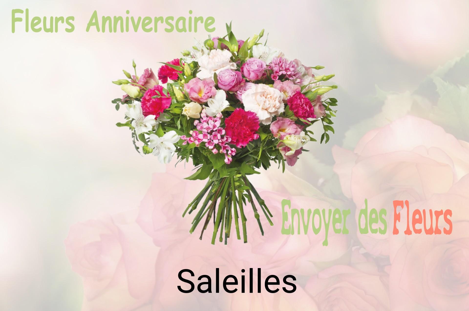 Bouquet de fleurs d’anniversaire livré à Saleilles