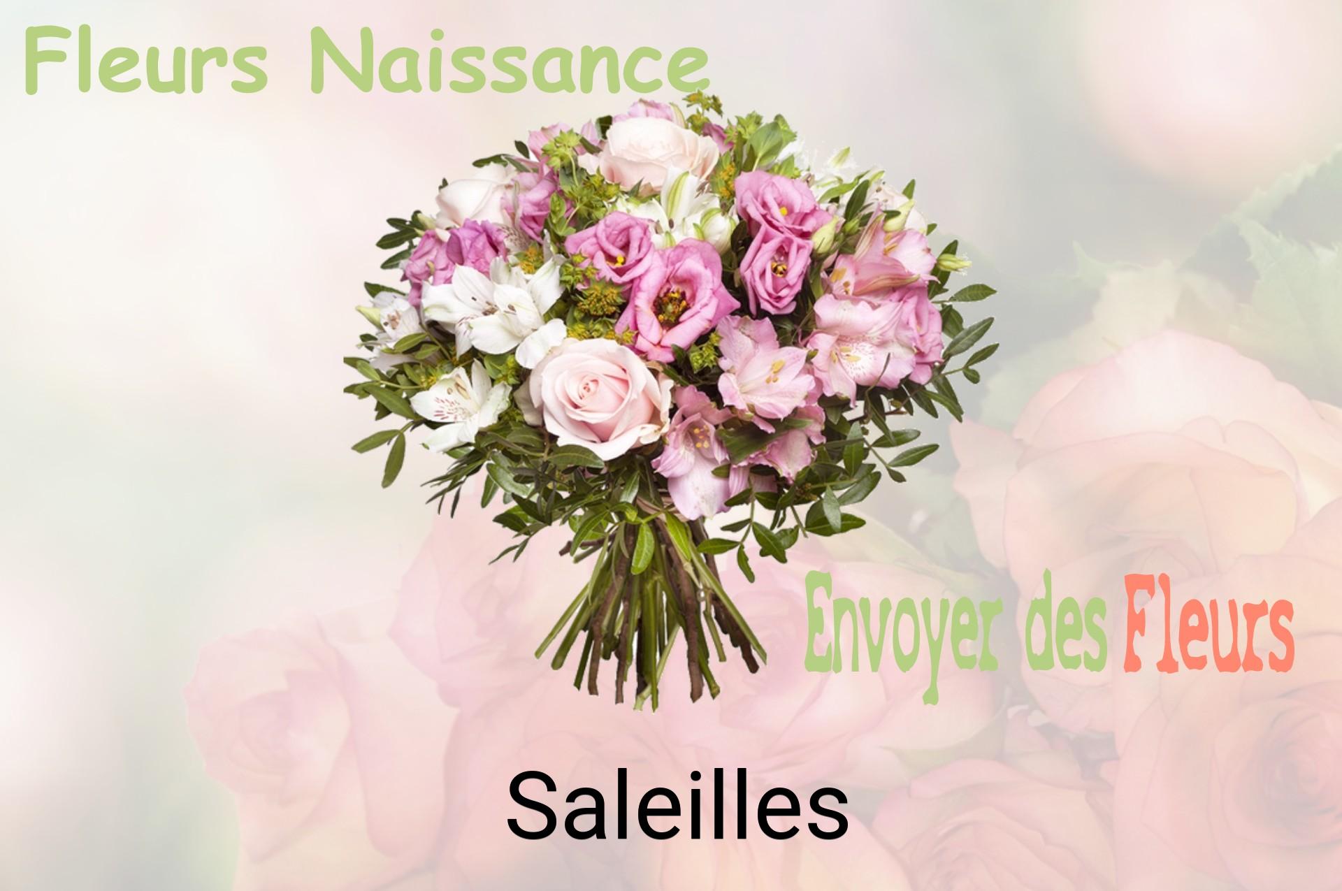 Bouquet de fleurs de naissance livré à Saleilles